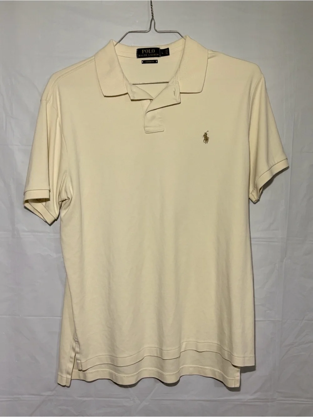 Ralph Lauren Men’s Polo Shirt in Cream